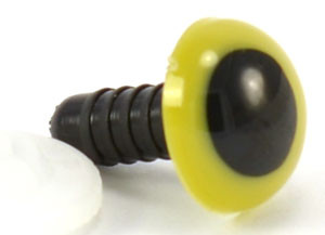 Глаза кристальные с шайбой HobbyBe d 12 мм (CRE-12 - зеленый)