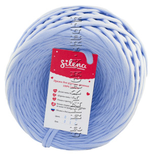 Трикотажная пряжа «Silena» - (010 - Голубой) 100% хлопок
Длина нити 95 - 100 м
