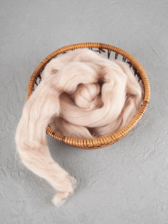 Шерсть для валяния, Камтекс (006 - Светло-бежевый)