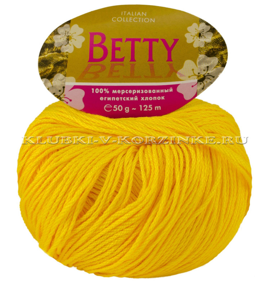 Пряжа Betty - (12 - Желтый)