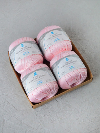 Пряжа Камтекс «Хлопок Мерсеризованный» - (293 - Розовый песок)