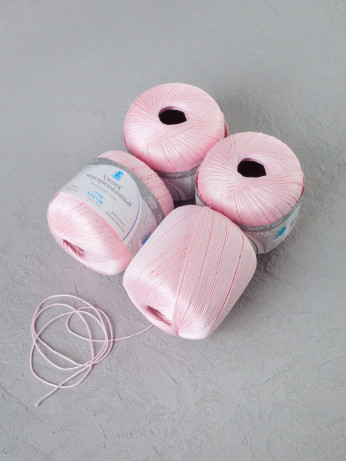 Пряжа Камтекс «Хлопок Мерсеризованный» - (293 - Розовый песок)