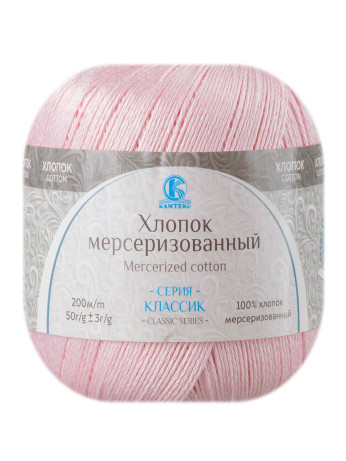 Пряжа Камтекс «Хлопок Мерсеризованный» - (293 - Розовый песок)