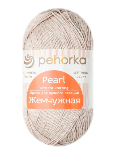 Пряжа Пехорка «Жемчужная» - (43 -  Суровый лен)