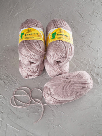 Пряжа Камтекс «Бамбино» - (231 - Жемчужная роза)