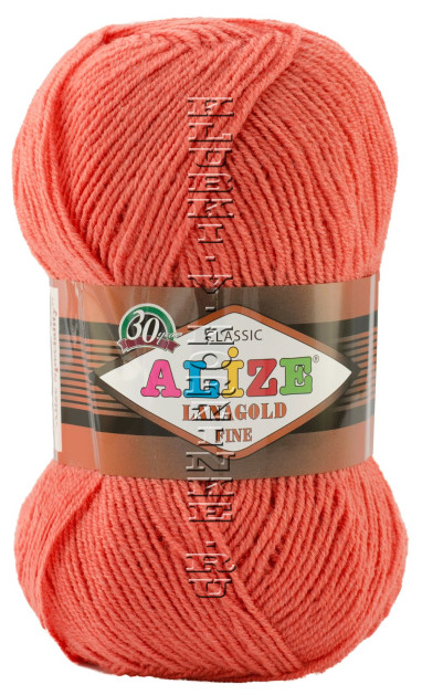 Пряжа Lanagold Fine Alize - (154 - Коралловый)