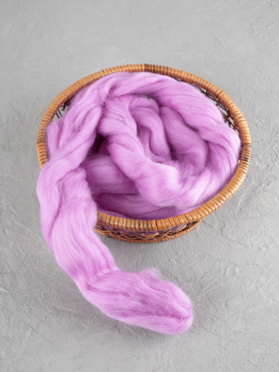 Шерсть для валяния, Камтекс (058 - Сирень)