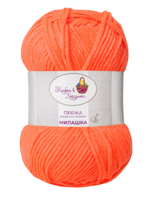 Пряжа «Милашка» - (203 - Яркий коралл)