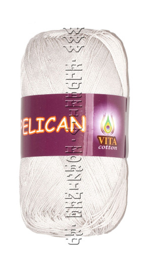 Пряжа VITA cotton &quot;PELICAN&quot; - (3965 - Светло-серый) 50 гр. / 330 м100% хлопок двойной мерсеризации