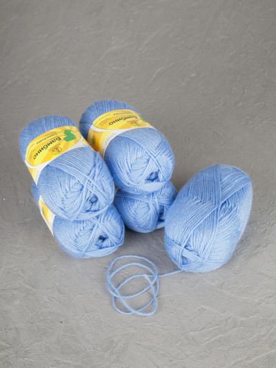 Пряжа Камтекс «Бамбино» - (015 - Голубой)