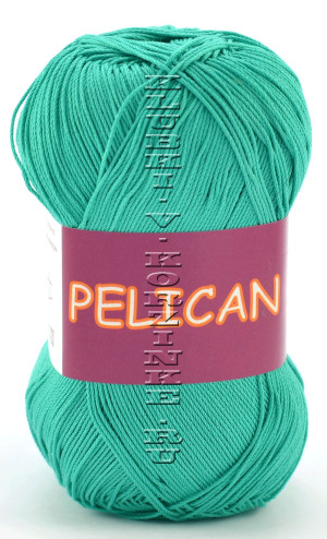 Пряжа VITA cotton &quot;PELICAN&quot; - (3979 - Зеленая бирюза) 50 г / 330 м100% хлопок двойной мерсеризации