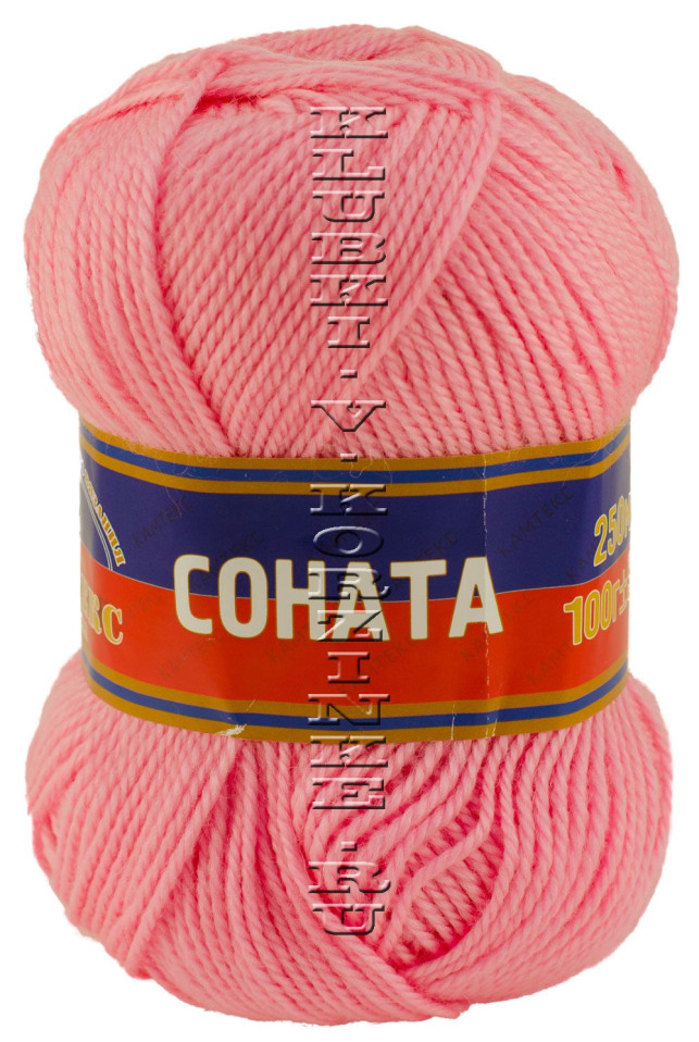 Пряжа Камтекс «Соната» - (056 - Розовый)