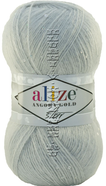 Пряжа Angora Gold Star Alize - (362 - Серое облако)