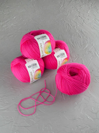 Пряжа Пехорка «Детский каприз» - (84 - Малиновый мусс)