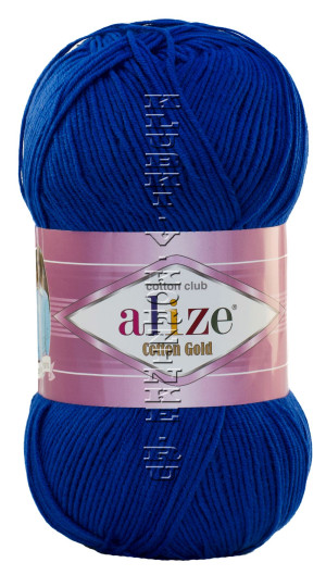 Пряжа COTTON GOLD Alize - (141 - Василек) 100 г / 330 м 
55 % хлопок, 45% акрил