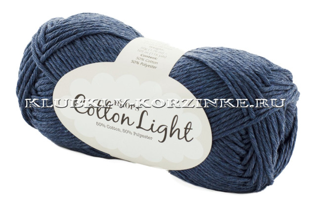 Пряжа Cotton Light DROPS - (26 - Джинс)