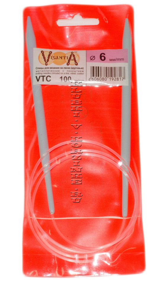 СПИЦЫ VISANTIA КРУГОВЫЕ VTC D 6.0 ММ 100 СМ СО СПЕЦ.ПОКРЫТИЕМ