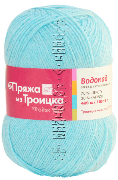 Пряжа Троицкая «Водопад» - (0475 - Голубая бирюза)