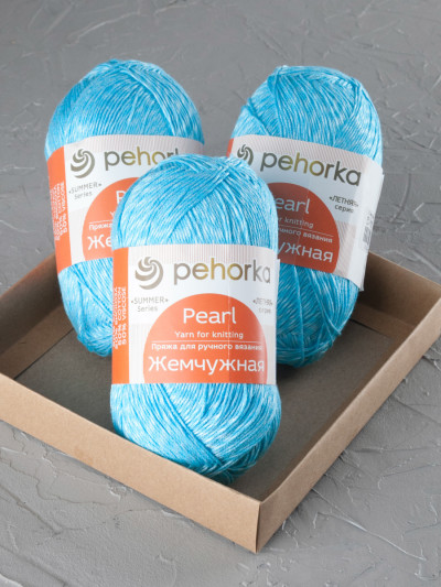 Пряжа Пехорка «Жемчужная» - (63 -  Льдинка)