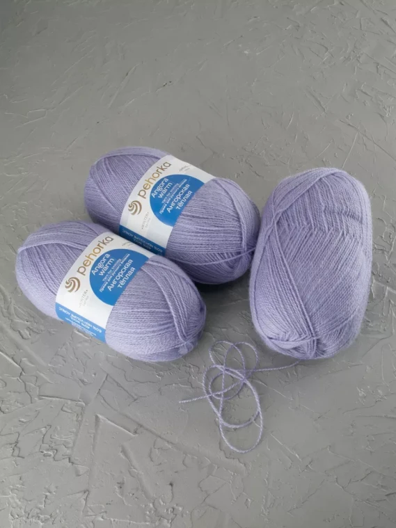 Пряжа Пехорка «Ангорская теплая» - (25 - Кристалл)