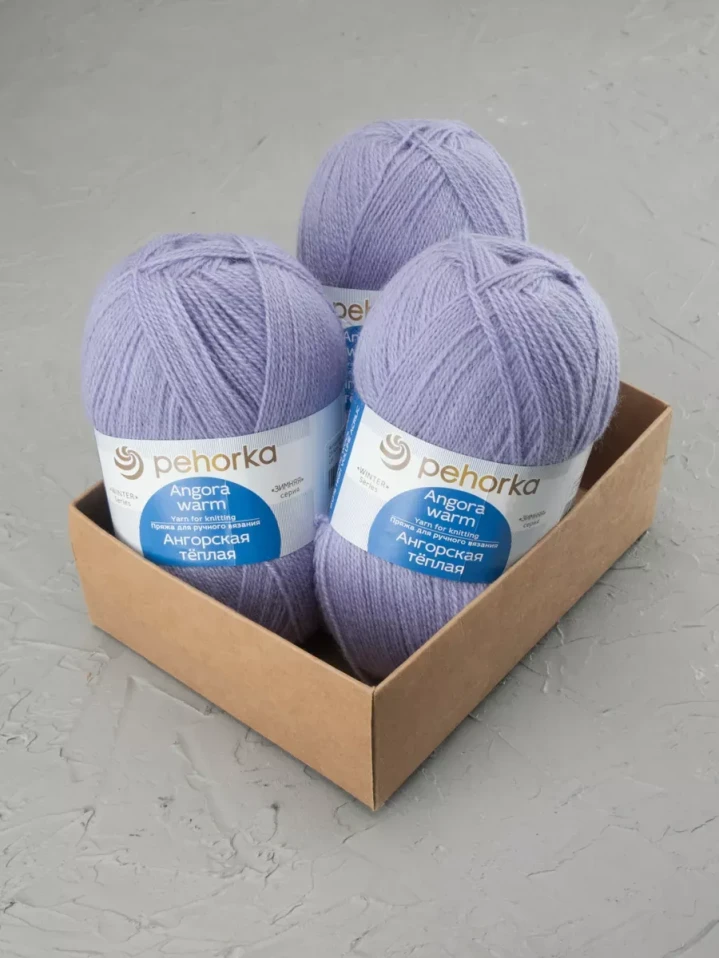 Пряжа Пехорка «Ангорская теплая» - (25 - Кристалл)