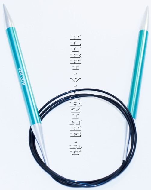 Спицы KnitPro Zing круговые №8; 100 см (арт.47166)