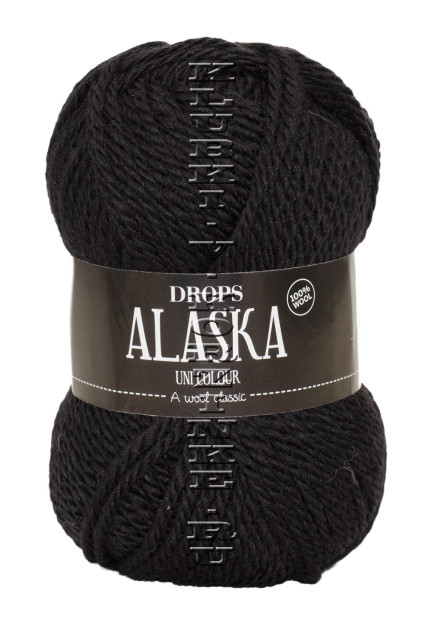 Пряжа Alaska DROPS - (06 - Чёрный)