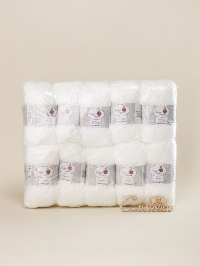 Пряжа «Лапушка» - (01 - Белый)