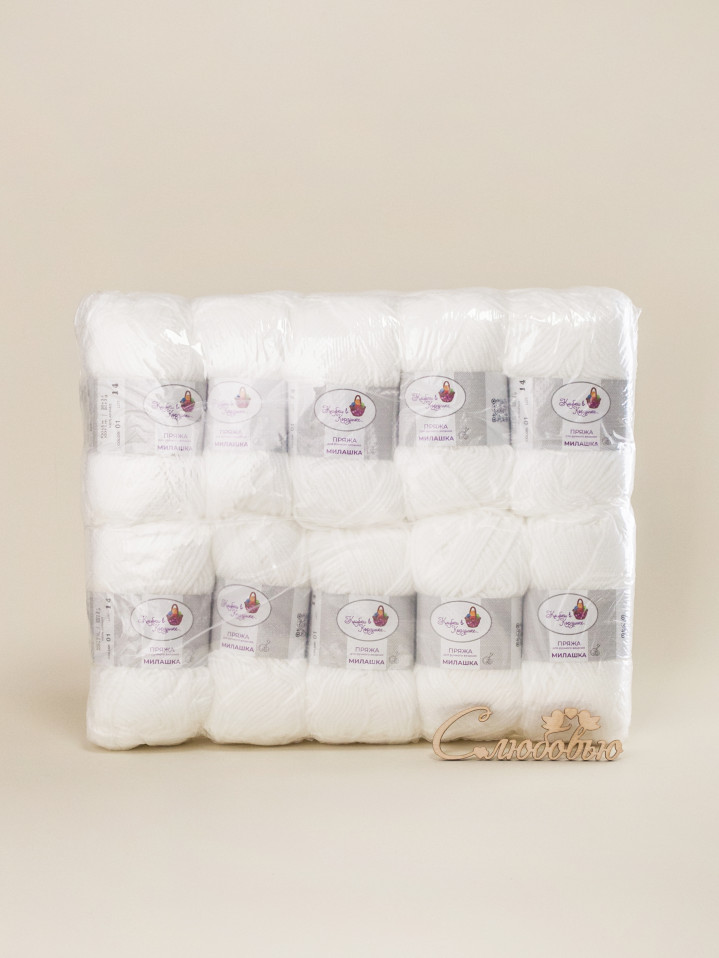 Пряжа «Лапушка» - (01 - Белый)