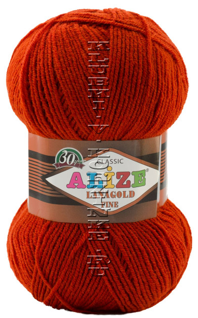 Пряжа Lanagold Fine Alize - (641 - Терракот)