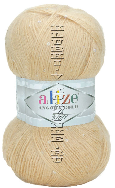 Пряжа Angora Gold Star Alize - (190 - Бежевый)