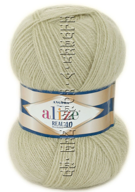 Пряжа Angora Real 40 Alize - (300 - Пустынный шалфей)