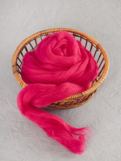 Шерсть для валяния, Камтекс (053 - Малина)