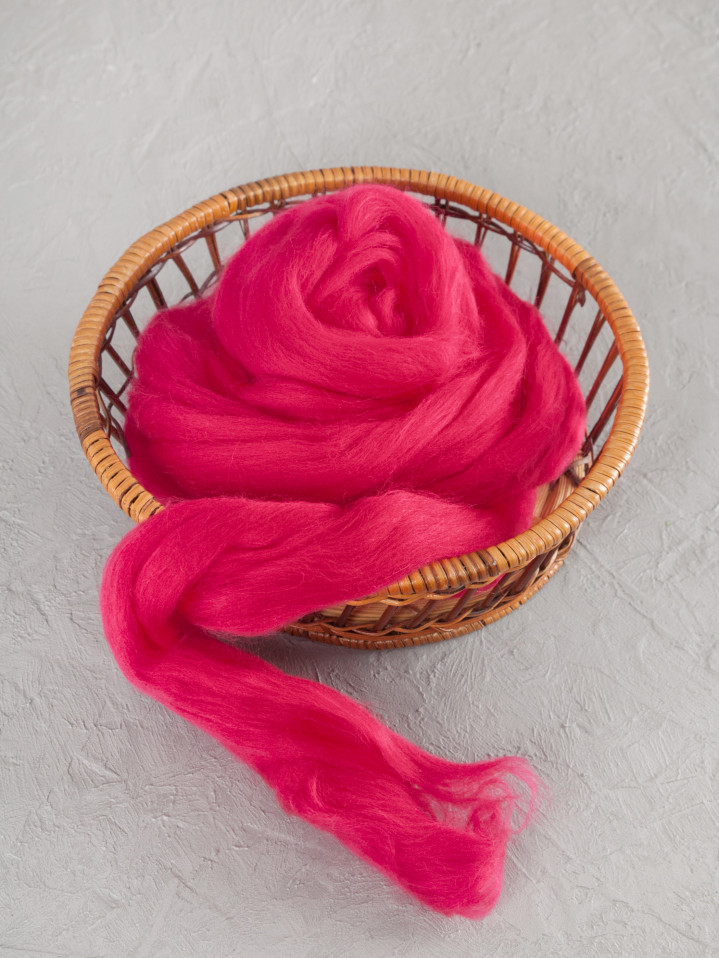 Шерсть для валяния, Камтекс (053 - Малина)