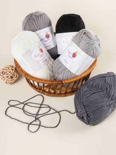Пряжа «Алетта» набор «Графитовый стиль»