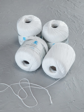 Пряжа Камтекс «Хлопок Мерсеризованный» - (002 - Отбелка)