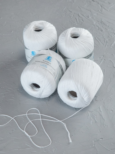 Пряжа Камтекс «Хлопок Мерсеризованный» - (002 - Отбелка)