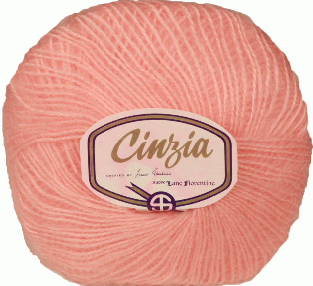 Пряжа итальянская "Cinzia"  (159 - Розовый)