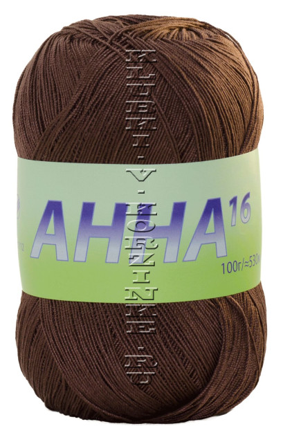Пряжа Анна 16 Seam - (289 - Коричневый)
