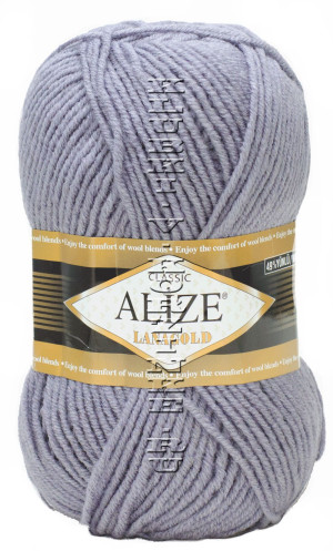 Пряжа LANAGOLD Alize - (348 - Тёмно - серый) 100 г / 240 м49% шерсть, 51% акрил 