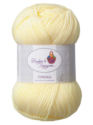 Пряжа «Алетта» - (012 - Лимонное суфле) 50 г / 140 м80% акрил объемный; 20% микрофибра