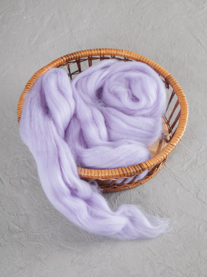 Шерсть для валяния, Камтекс (072 - Лаванда)