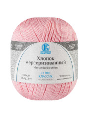 Пряжа Камтекс «Хлопок Мерсеризованный» - (056 - Розовый)