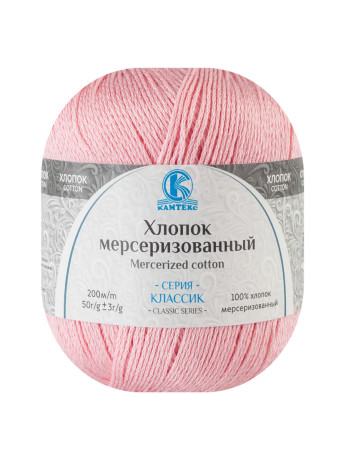 Пряжа Камтекс «Хлопок Мерсеризованный» - (056 - Розовый)