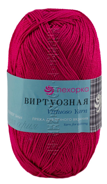 Пряжа Пехорка «Виртуозная» - (439 - Малиновый)