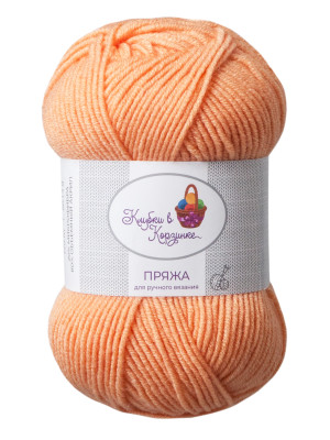 Пряжа «Алетта» - (014 - Абрикосовый сорбет) 50 г / 140 м80% акрил объемный; 20% микрофибра