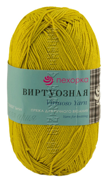 Пряжа Пехорка «Виртуозная» - (447 - Горчица)
