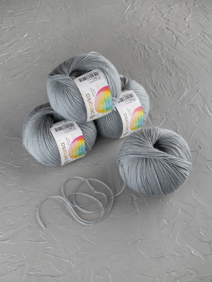 Пряжа Пехорка «Детский каприз» - (48 - Серый)