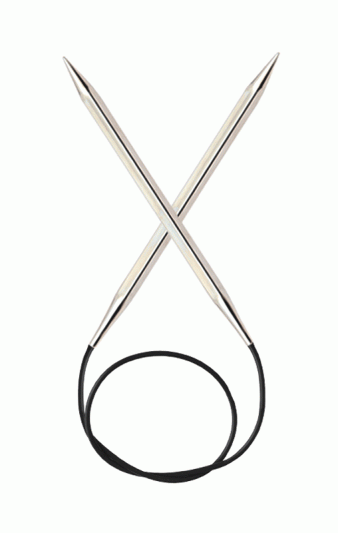 Спицы KnitPro Nova Cubics №6; 100 см (арт.12221) квадратные круговые 