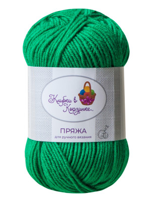 Пряжа «Алетта» - (015 - Лесная трава) 50 г / 140 м80% акрил объемный; 20% микрофибра